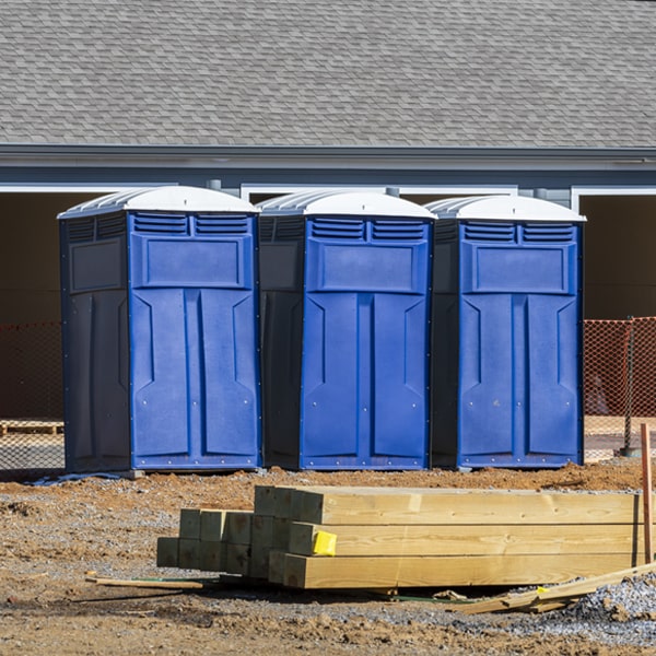 what is the expected delivery and pickup timeframe for the porta potties in Commerce GA